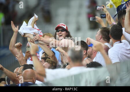 England Match Day in Wolgograd Bild Jeremy Selwyn Stockfoto