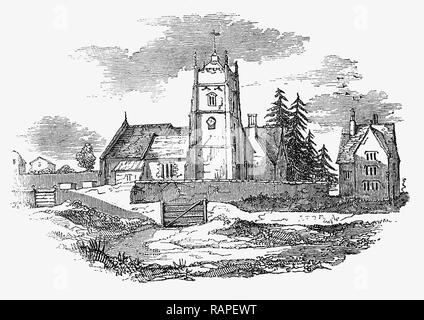 St Mary's Church ist eine anglikanische Kirche südlich des Dorfes Nether Alderley, Cheshire, England. Im gotischen Stil erbaut sie historisch verbunden gewesen mit der Stanley Familie von Alderley. Die Stanley Baronetcy, Alderley Halle in der Grafschaft von Chester, wurde in 1660 für den Rechtsanwalt Thomas Stanley erstellt. Er war ein Nachfahre von Hon Sir John Stanley, dritter Sohn von Thomas Stanley, 1. Baron Stanley (dessen ältester Sohn war Earl of Derby 1485 erstellt). Sein Sohn, der zweite Baronet war High Sheriff von Cheshire im Jahre 1678 Stockfoto