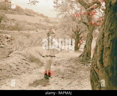Tripoli, Familie Filme, die Dechards. 1946, Libanon. Neuerfundene durch Gibon. Klassische Kunst mit einem modernen Touch neuerfundene Stockfoto