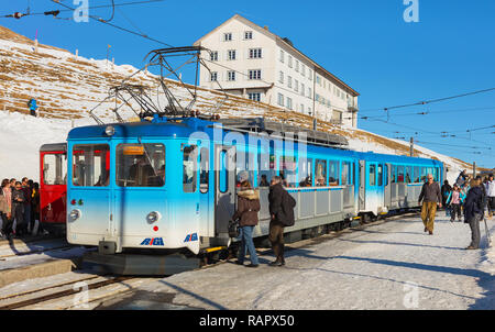 Rigi Kulm Station auf dem Gipfel des Mt. Rigi in der Schweiz Stockfoto