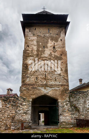 Serbisch-orthodoxe Kloster Sopocani, 13. Jahrhundert, Serbien. Überblick über ein Kloster in der Nähe der serbischen Stadt Novi Pazar Stockfoto