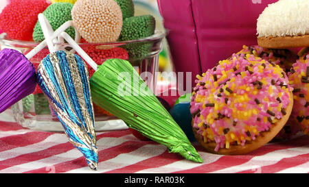 Candy Sweet Jelly Lolly und leckeren Zucker Dessert Stockfoto