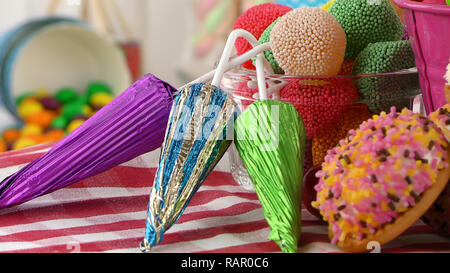 Candy Sweet Jelly Lolly und leckeren Zucker Dessert Stockfoto