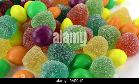 Candy Sweet Jelly Lolly und leckeren Zucker Dessert Stockfoto