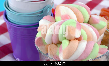 Candy Sweet Jelly Lolly und leckeren Zucker Dessert Stockfoto