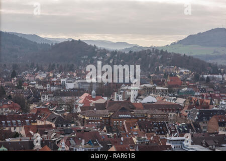 Freiburg im Breisgau, Stadtbild von der schönen Stadt in Süddeutschland Stockfoto