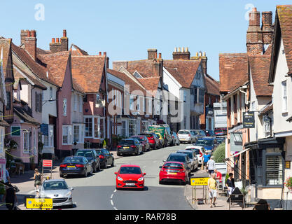 High Street, Lavenham, Suffolk, England, Vereinigtes Königreich Stockfoto