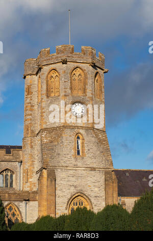 Pfarrkirche in der Ortschaft Schwanebeck Somerset England Großbritannien Stockfoto