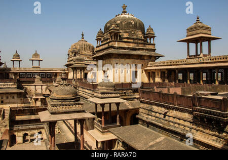 Jahangir Mahal, Orchha, Madhya Pradesh, Indien Stockfoto