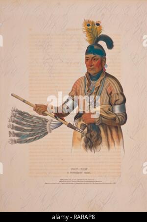 Naw-kaw, ein Winnebago Chief/gezeichnet, gedruckt und an I.T. farbige Bowens lithographischen Einrichtung, nein. 94 Walnut St neuerfundene Stockfoto