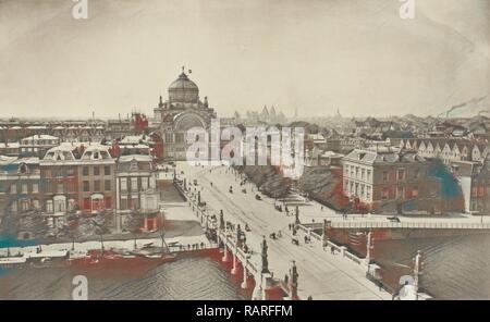 Palast von Industrie und hohe Sluis, vom Amstel Hotel, Amsterdam, Niederlande, Sarphatikade, Palast der Neuerfundene gesehen Stockfoto