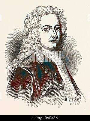 William Stukeley FRS, FRCP, FSA (7. November 1687 - vom 3. März 1765) ein englischer Antiquar war, der Pionier der Neuerfundene Stockfoto