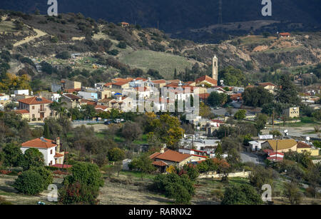 Bergdorf Pano Lefkara, Republik Zypern, Bergdorf Pano Lefkara, Republik Zypern Stockfoto