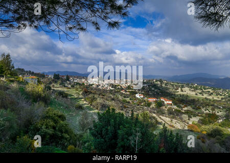 Bergdorf Pano Lefkara, Republik Zypern, Bergdorf Pano Lefkara, Republik Zypern Stockfoto