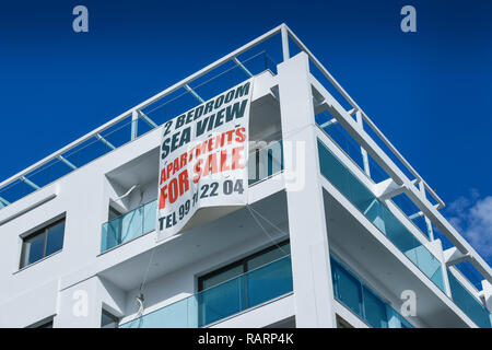 Appartement, Vertrieb, Larnaka, Republik Zypern, Wohnung, Verkauf, Republik Zypern Stockfoto