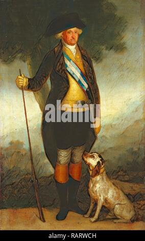 Workshop von Francisco de Goya, Karl IV. von Spanien als Jäger, C. 1799-1800, Öl auf Leinwand. Neuerfundene Stockfoto