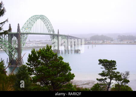 Yaquina Bay Bridge - Newport, Oregon Stockfoto