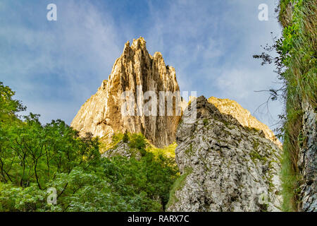 Die gewaltige entinel' Klippe in der Nähe der Werk Turda Schlucht in Rumänien Stockfoto