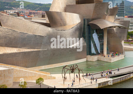 Das Guggenheim Museum, Bilbao, Stockfoto