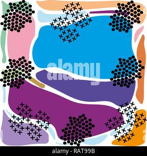 Abstrakte farbigen Hintergrund Blau Lila Rosa geometrische Stock Vektor