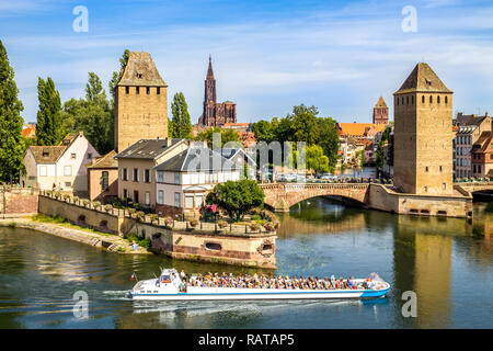 Ponts Couverts, Brücke, Strassburg, Frankreich Stockfoto