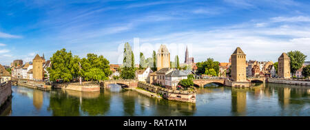 Ponts Couverts, Brücke, Strassburg, Frankreich Stockfoto