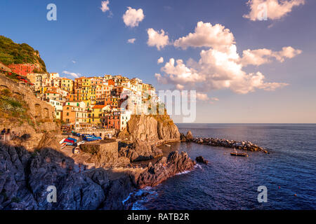 Manarola, Cinque Terre, Italien Stockfoto