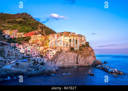 Manarola, Cinque Terre, Italien Stockfoto