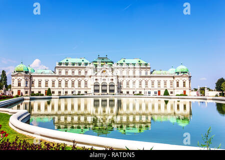 Schloss Belvedere, schöne Aussicht, Österreich keine Personen Stockfoto