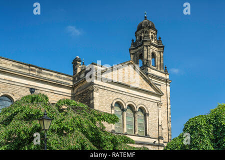 Ein kleiner Turm der St. Cuthbert Kirche in Edinburgh, Schottland, Vereinigten Kiongdom, Europa. Stockfoto