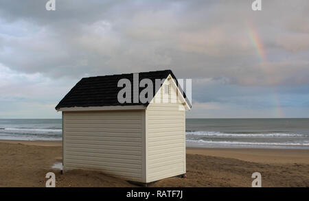 Beach Hut sea Stockfoto