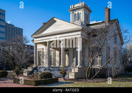 Clarke House, das älteste Haus in Chicago, in der Prairie Avenue entfernt Stockfoto