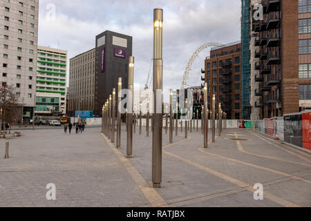 Der Bogen im Wembley Stadium, London Stockfoto