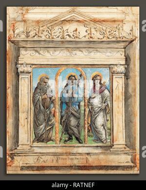 Raffaellino Del Garbo (Italienisch, 1466-1524), Saint Roch zwischen den Heiligen Antonius Abt und Katharina von Alexandria, c Neuerfundene Stockfoto