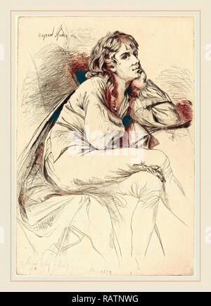 Francis Seymour Haden nach Joseph Wright, britischen (1818-1910), Thomas Haden von Derby, 1864, Radierung und Kaltnadelradierung auf Neuerfundene Stockfoto