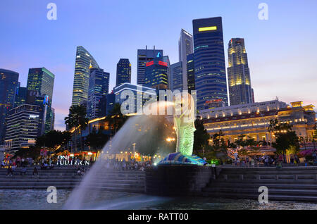 Wahrzeichen von Singapur Stockfoto