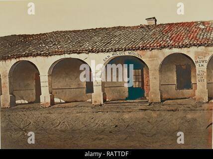 [San Miguel Mission], Carleton Watkins, amerikanischen, 1829-1916, San Luis Obispo, Kalifornien, USA, North neuerfundene Stockfoto