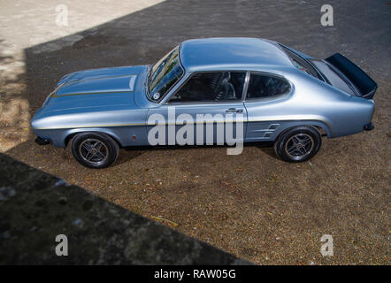 1974 Ford Capri RS 3100 GT Spa Special klassische britische Sportwagen Stockfoto