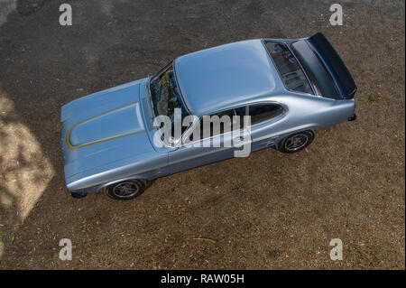 1974 Ford Capri RS 3100 GT Spa Special klassische britische Sportwagen Stockfoto