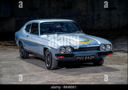 1974 Ford Capri RS 3100 GT Spa Special klassische britische Sportwagen Stockfoto