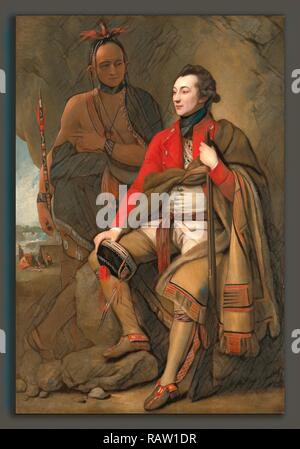 Benjamin West (American, 1738-1820), Oberst Guy Johnson und Karonghyontye (Kapitän David Hill), 1776, Öl auf Neuerfundene Stockfoto