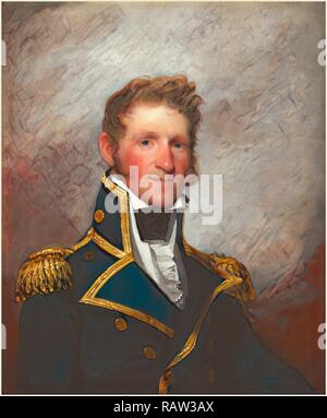 Gilbert Stuart, Commodore Thomas Macdonough, American, 1755-1828, C. 1815-1818, Öl auf Holz. Neuerfundene Stockfoto