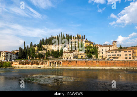 Verona, Hügel San Pietro, Italien Stockfoto