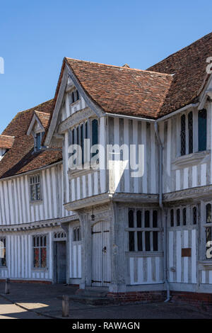 16. Jahrhundert Guildhall Fronleichnam, Marktplatz, Lavenham, Suffolk, England, Vereinigtes Königreich Stockfoto