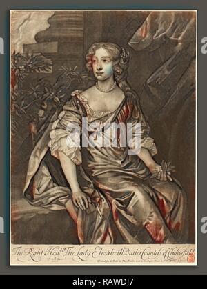 Alexander Browne nach Sir Peter Lely (Briten, aktive Ende des 17. Jahrhunderts), das Recht auf Lady Elizabeth Butler neuerfundene Stockfoto