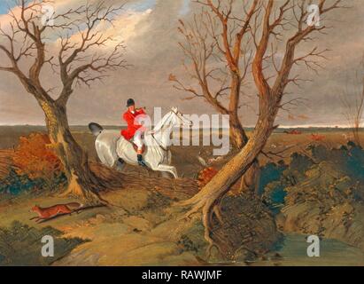 Die suffolk Hunt: Weg der Suffolk Hunt-Weg, John Frederick Herring, 1795-1865, Britisch. Neuerfundene Stockfoto