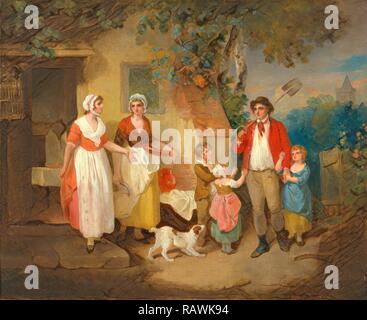 Abends signiert und datiert: "F Wheatley | 1799', Francis Wheatley, 1747-1801, Britisch. Neuerfundene durch Gibon. Klassische Kunst neuerfundene Stockfoto