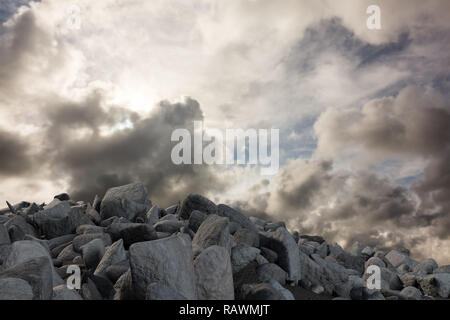 Das zusammengesetzte Bild im Stapel der Felsen Stockfoto