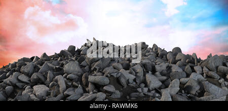 Das zusammengesetzte Bild im Stapel der Felsen Stockfoto