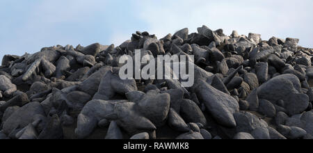 Das zusammengesetzte Bild im Stapel der Felsen Stockfoto